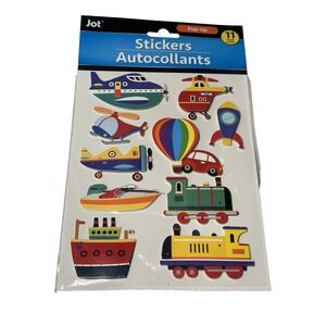 craft stickers autocollants JOT pop up scrap book 11 count